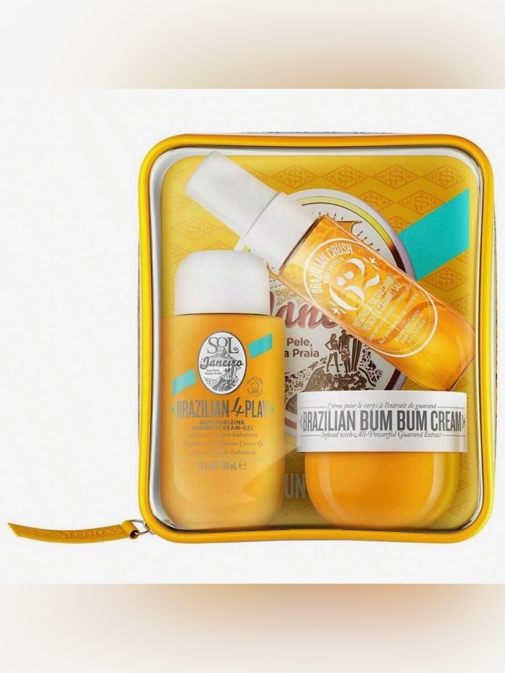 Sol de Janeiro Yellow Bath & Body Set with Turquoise Accents